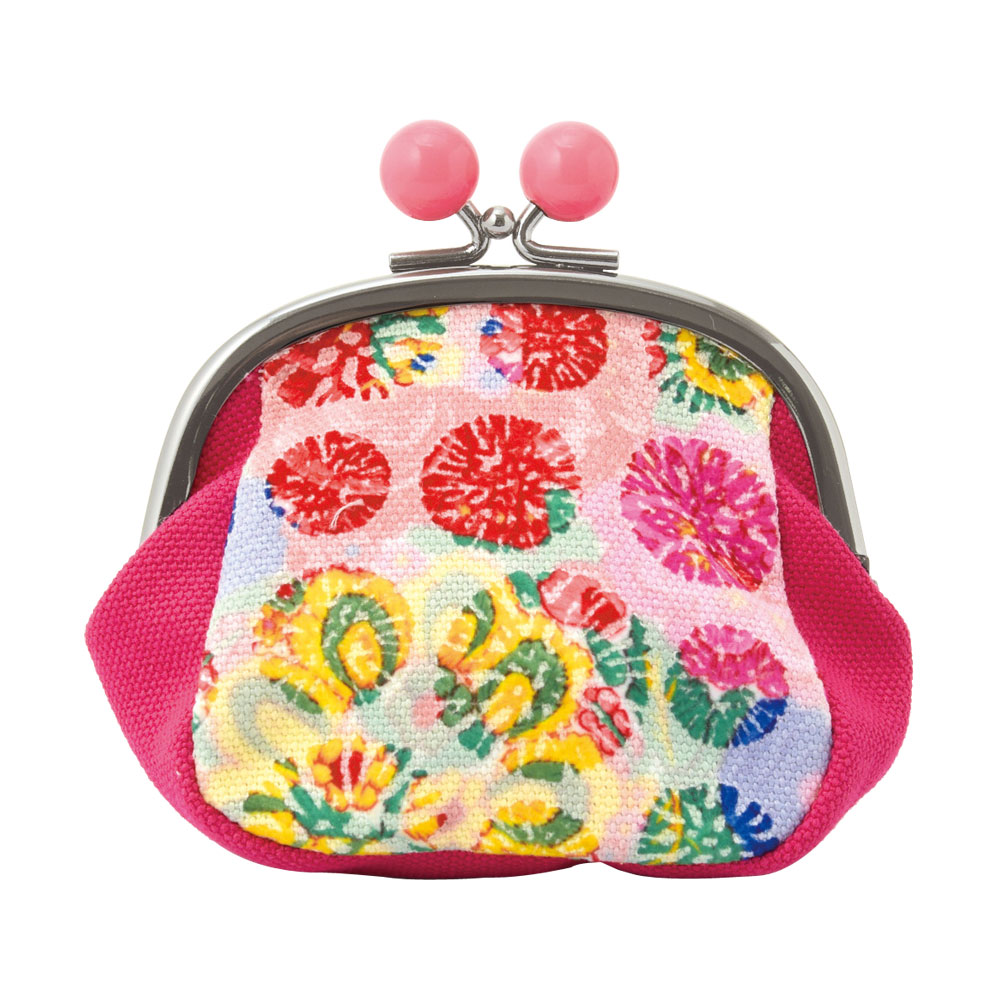 Flocking Coral Clasp Pouch (M)